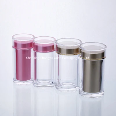 Bottiglia di plastica vuota personalizzata per Beauty Capsule con doppia parete Tappo