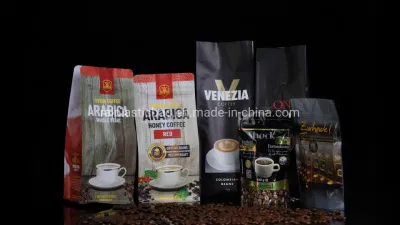 Foglio di alluminio plastica Ziplock vuoto riso caffè fagioli tè vuoto Biscotti chips confezionamento sicuro sacchetto confezionamento