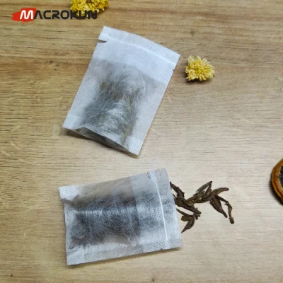 Contiene sacchetti per tè in polvere con fibre di mais nascosti con string di traino