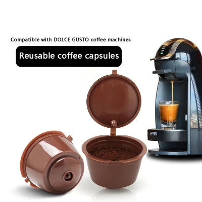 Caffè in plastica vuoto Dolce gusto in fabbrica multicolore con Cucchiaio