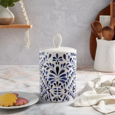 Cucina porcellana tè retro caffè zucchero Ceramica barattolo con Coperchio