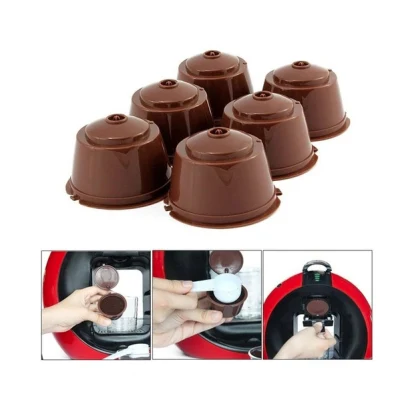Caffè in plastica vuoto Dolce gusto in fabbrica multicolore con Cucchiaio
