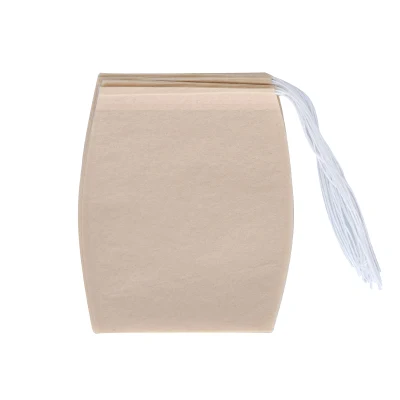 Carta da filtro monouso Minila a forma di secchio creativo per infusori di tè sacchetti da caffè con stringhe, etichetta personalizzata (50X 70 mm)