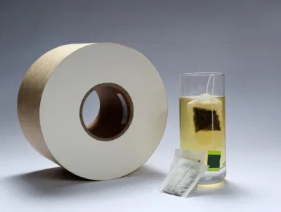 Rotolo di carta per filtro per sacchetti da tè sigillabili a caldo PLA per alimenti Carta da imballaggio per alimenti