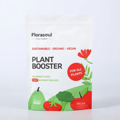 Carta Kraft bianca personalizzata biodegradabile Stand up Ziplock tè alimentare Sacchetti per imballaggio
