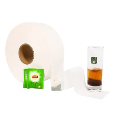 Carta da filtro per caffè senza sigillo a caldo per pasta di legno ecologica Sacchetti per tè vuoti