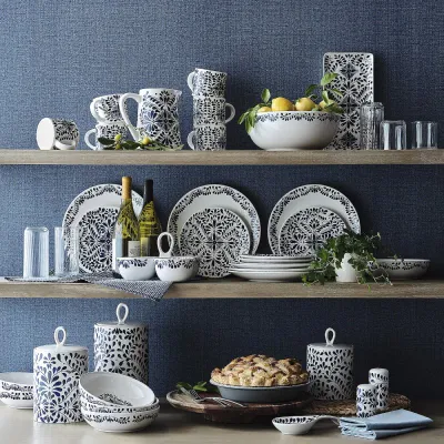 Cucina porcellana tè retro caffè zucchero Ceramica barattolo con Coperchio