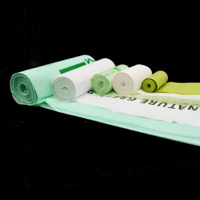 Sacchetti per rifiuti biodegradabili all&prime;ingrosso e amichevoli per rifiuti in rotoli grandi per impieghi pesanti Borsa a tracolla