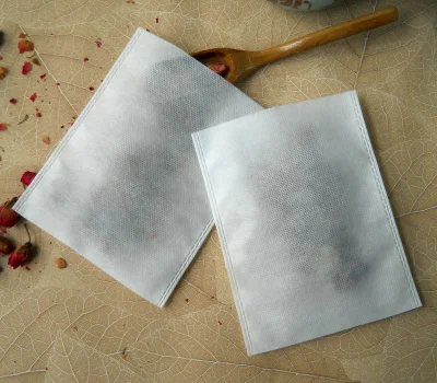 9*10cm tessuto vuoto monouso personalizzato sacchetto per imballaggio tè non tessuto per Vendita