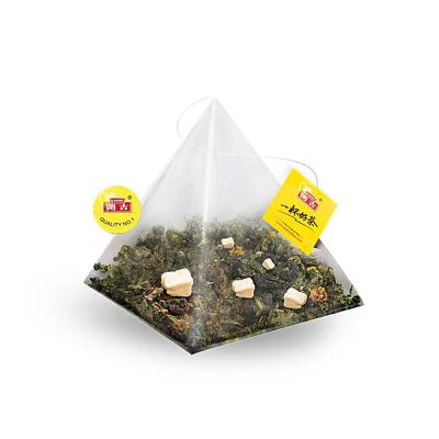 Borsa da tè triangle in nylon vuota con sigillatura a caldo compostabile