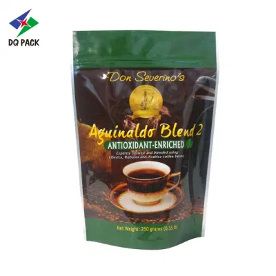 Commercio all&prime;ingrosso Eco-friendly Food Grade caffè tè polvere frutta a guscio cibo Imballaggio di arachide con zip