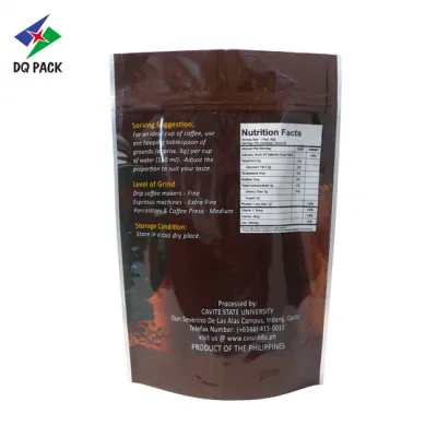 Nuovo tipo Stand up biodegradabile Food Sealing sacchetto con zip personalizzato Confezione colorata con astuccio per tè al caffè