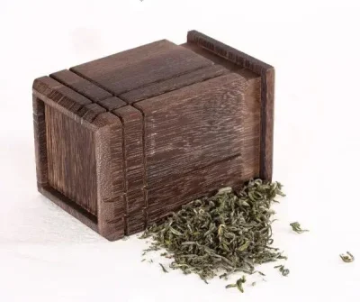 Contenitore organizzatore in legno personalizzato per conservare il tè portatile compatto e carino