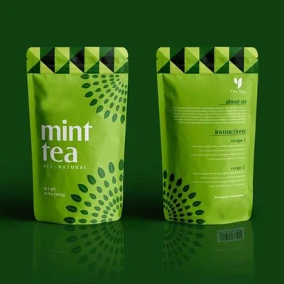Sacchetti per supporto all&prime;ingrosso stampati Eco friendly con fondo piatto Confezione di sacchetti di tè alle erbe Produttore