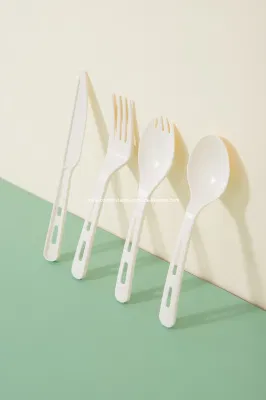 Posate confezionate singolarmente cucchiaino monouso per pranzo, tè al caffè Silverware Soupspoon Cucchiaino di cucchiai bianchi