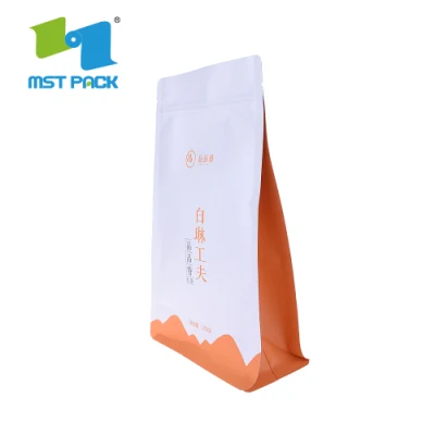 Sacchetto di plastica per caffè in carta biodegradabile DOYPACK 100% per alimenti Imballaggio del tè