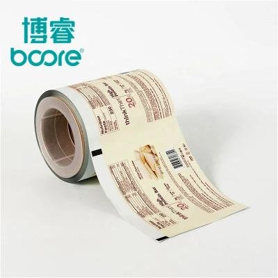 Torta in HDPE riciclato cioccolato caramellato patatine caffè tè latte Salviette umide in polvere sacchetto confezionamento alimentare pellicola in rotolo di plastica
