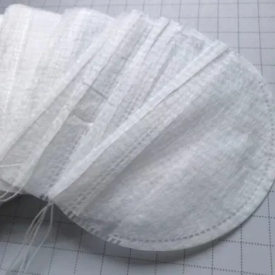 Coulisse 6.5*10,5 cm fibra di mais Borsa da tè vuota forma della barca Condimenti Sacchetto filtrante