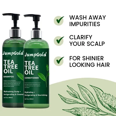 All&prime;ingrosso capelli naturali crescere Shampoo perdita di capelli zenzero organico menta Shampoo olio di Tea Tree