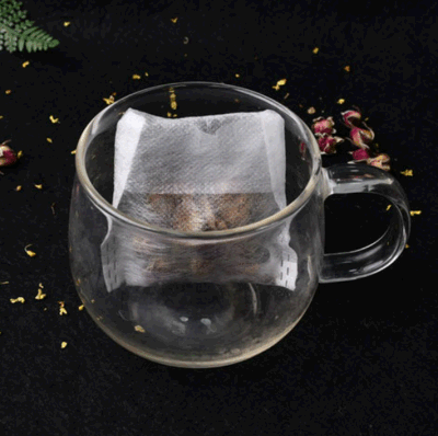 Sacchetto antigoccia in fibra di mais, filtro per caffè da 30 g, sacchetti monouso per tè Filtro