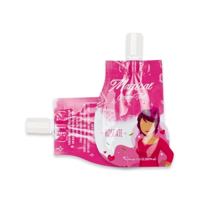 Esempio di crema crema solare con lamina di alluminio Essential Oil Bustina