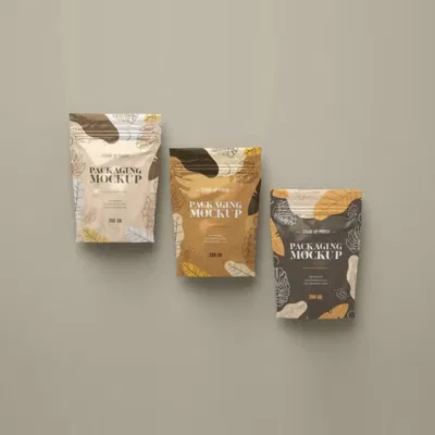 Snack tè cioccolato confezionamento zip con valvola caffè a fondo piatto Borsa a tracolla