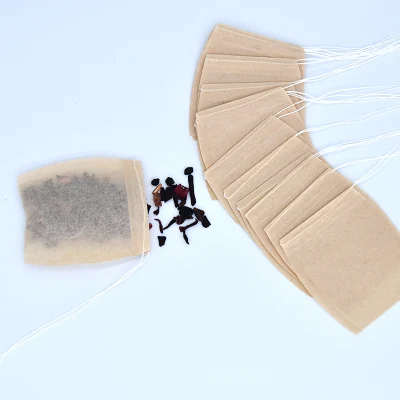 Carta da filtro monouso Minila a forma di secchio creativo per infusori di tè sacchetti da caffè con stringhe, etichetta personalizzata (50X 70 mm)