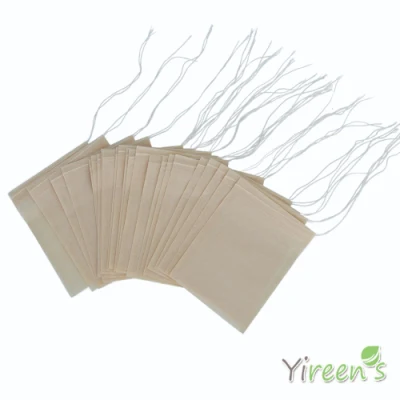 70 X 90mm Inf. Sacchetto per tè in carta canapa di Manila monouso con cordino per caffettiera, per filtro caraffa da caffè, tipo di prodotti per la cucina