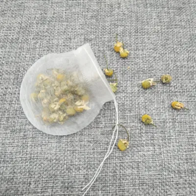 Dia 6cm miglior prezzo rotondi imballaggio filare fibra di mais vuota Sacchetti per tè