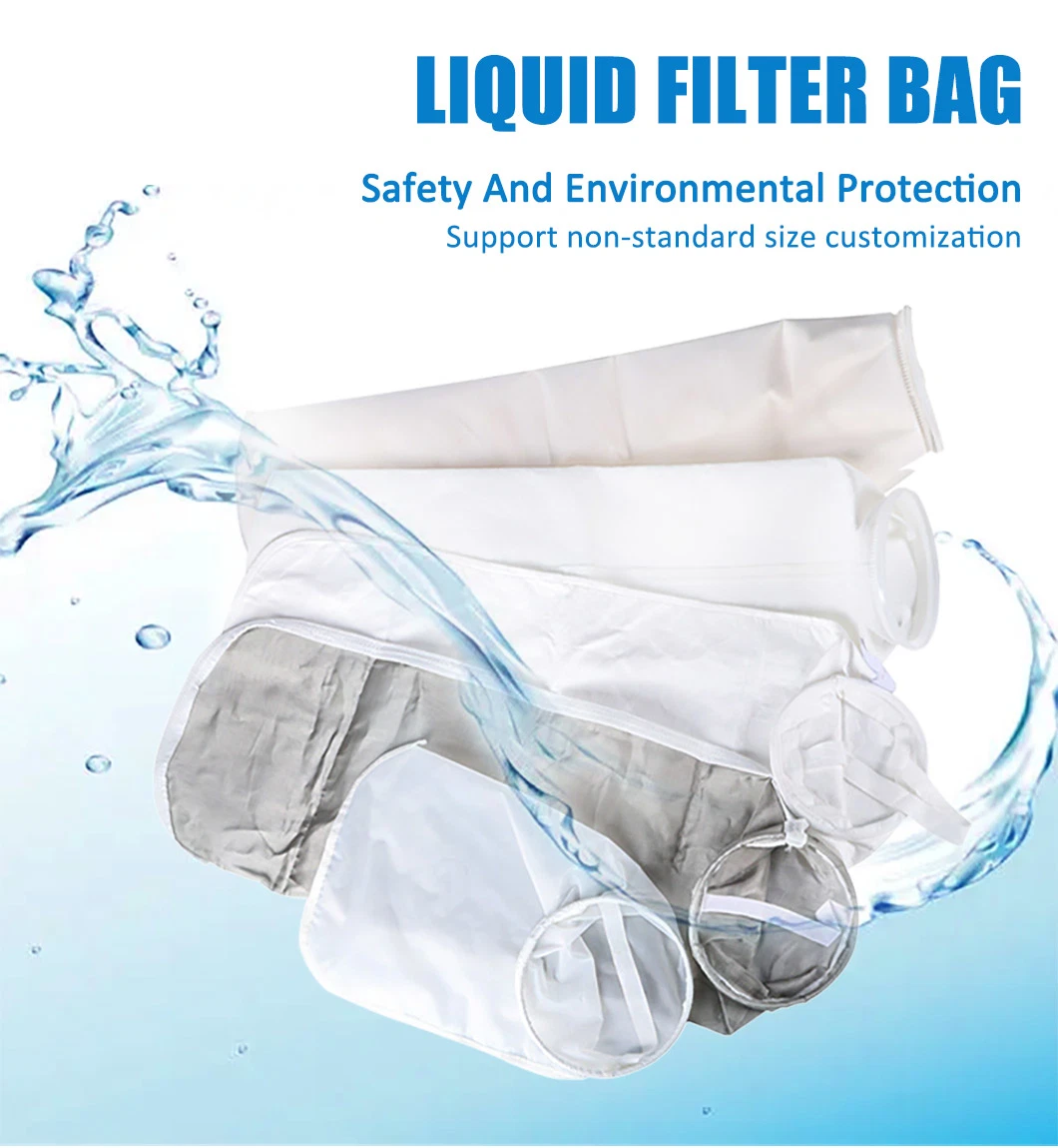 1 25 100 400 Micron Liquid Nylon Mesh Filter Bag PP PE Aquarium Filter Socks Water Industrial Filter Bag