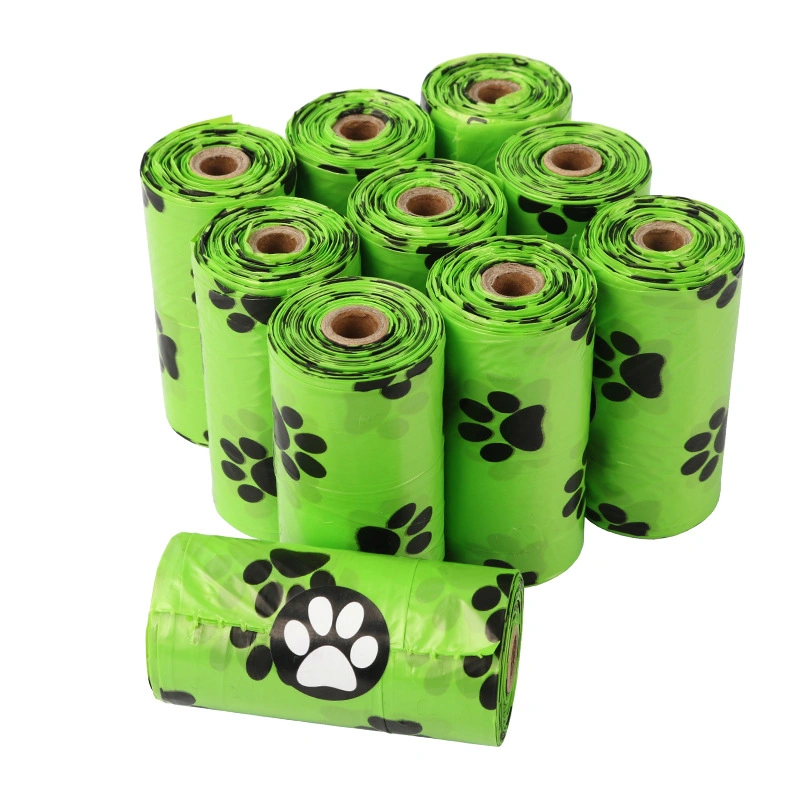 Custom Printed Fully Compostable Eco Friendly Disposable Dog Poop Bag Biodegradable