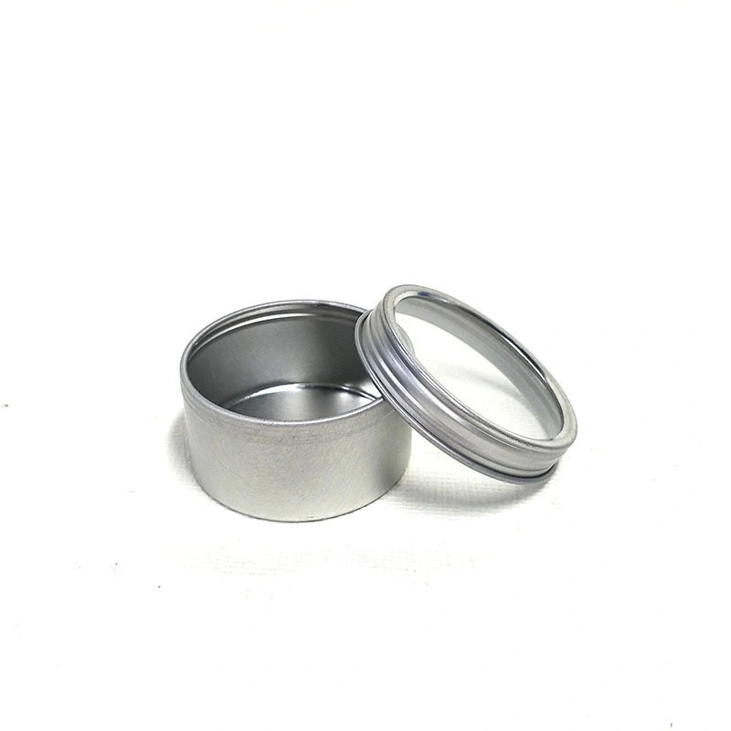 Custom Empty Small Round Screw Top Metal Tin Can with Clear Window