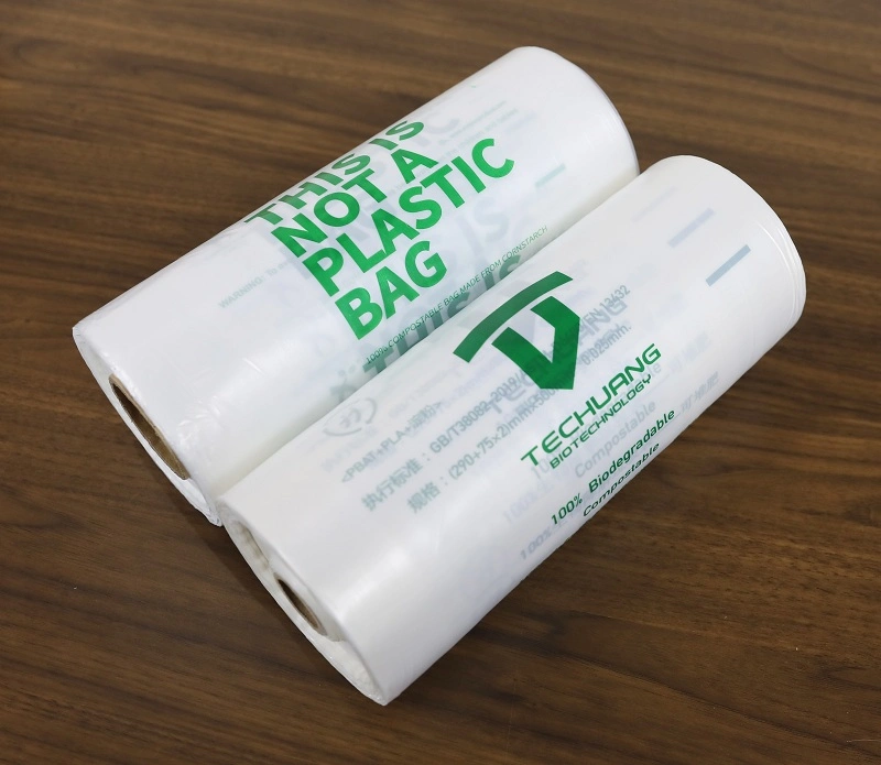 Custom Plastic Disposable Trash Bag on Roll Bio Degradable Garbage Bag