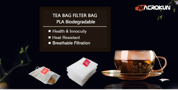 PLA Biodegradable Triangle Pyramid Shape Mesh Tea Filter Bag