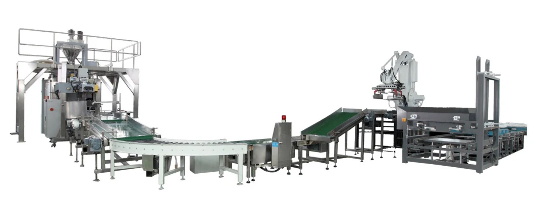High-Performance Palletizing Systems Efficient Bag Sealing and Palletizing Solution