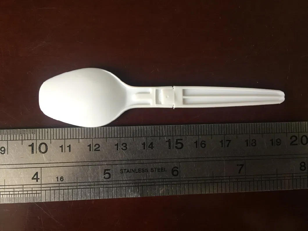 Disposable Folding Plastic Iced Tea Spoons Coffee Spoon Icecream Spoon for Sale