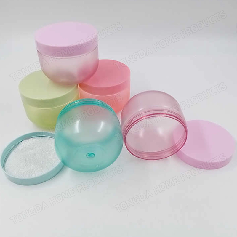 Professional Manufacturers Produce Private Label Cute Pink Plastic Cosmetic Jar for Powder
