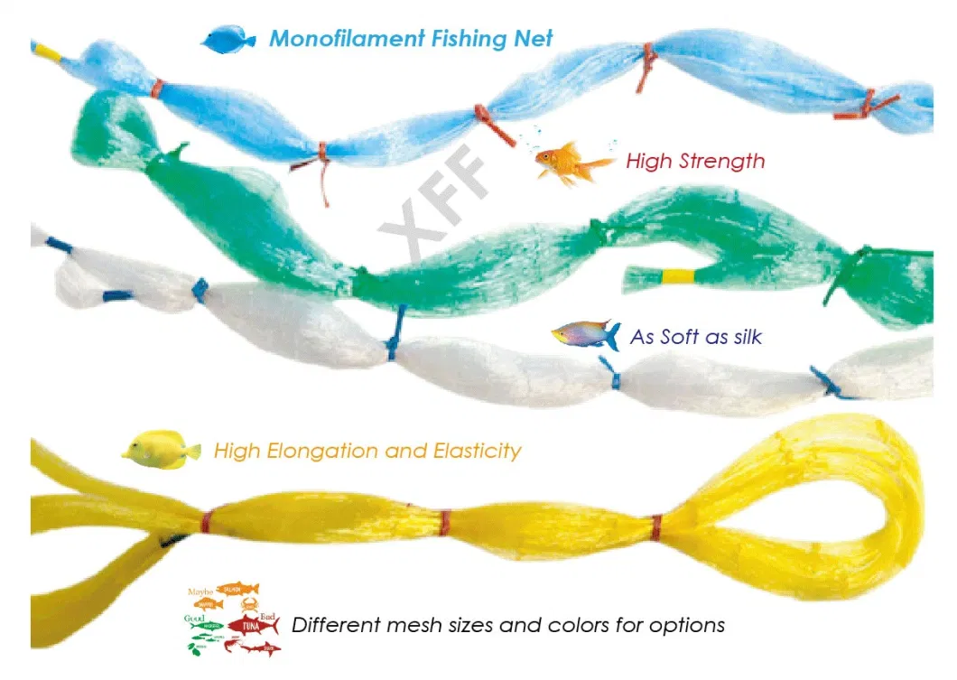 High Strength, Glossy and Soft Monofilament Net for Fishing Nylon Chip