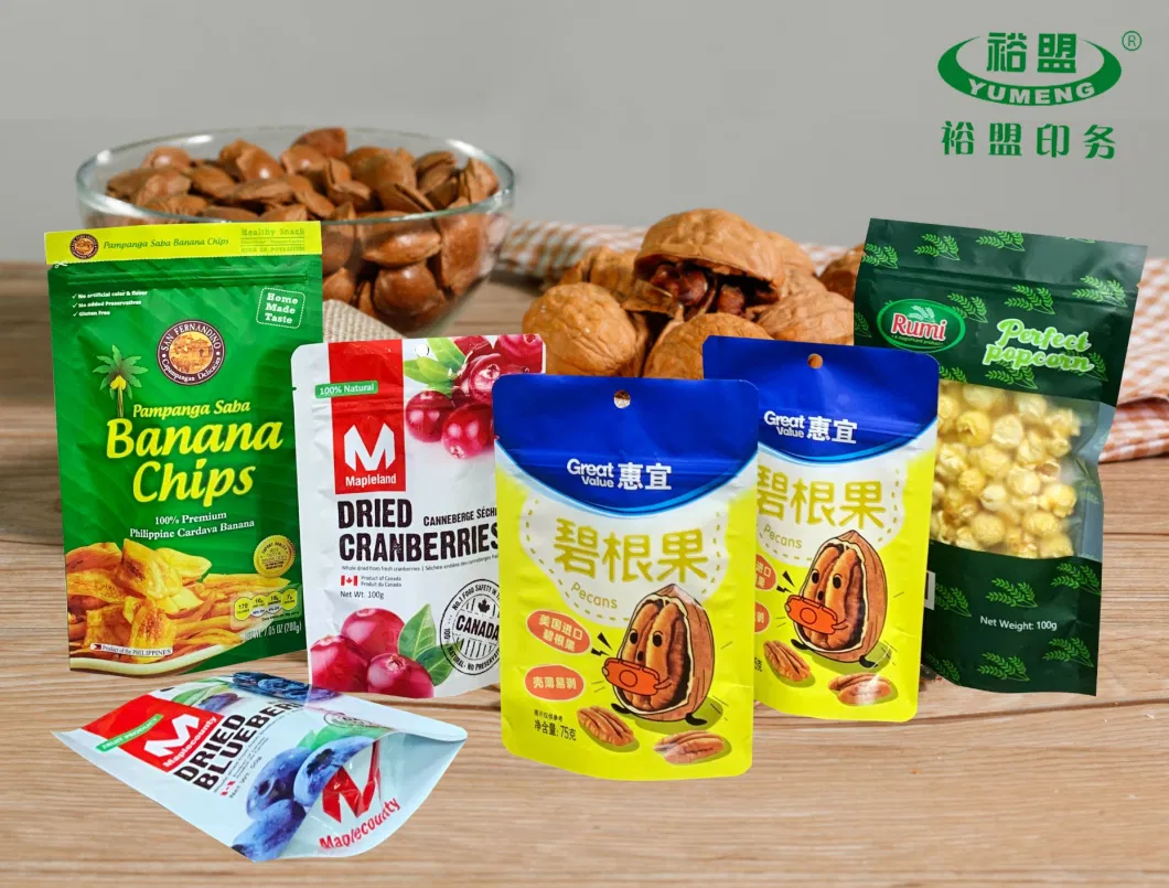 Moisture Proof and High Light Barrier Laminated Dried Food Package with Customized Shape