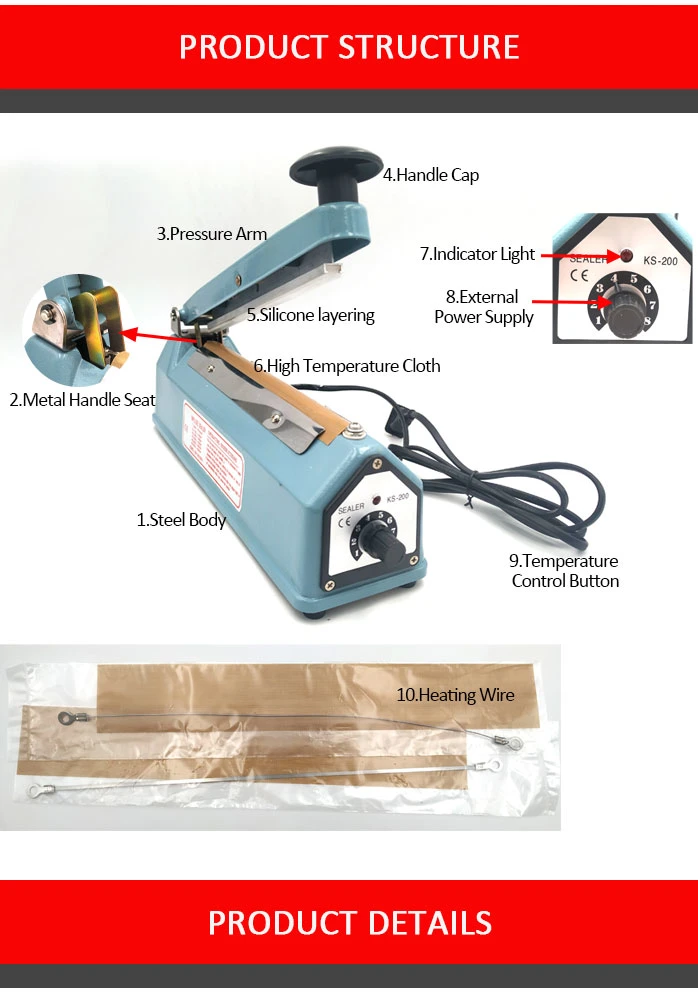 High Quality Plastic Bag and Empty Tea Bag Heat Sealing Machine