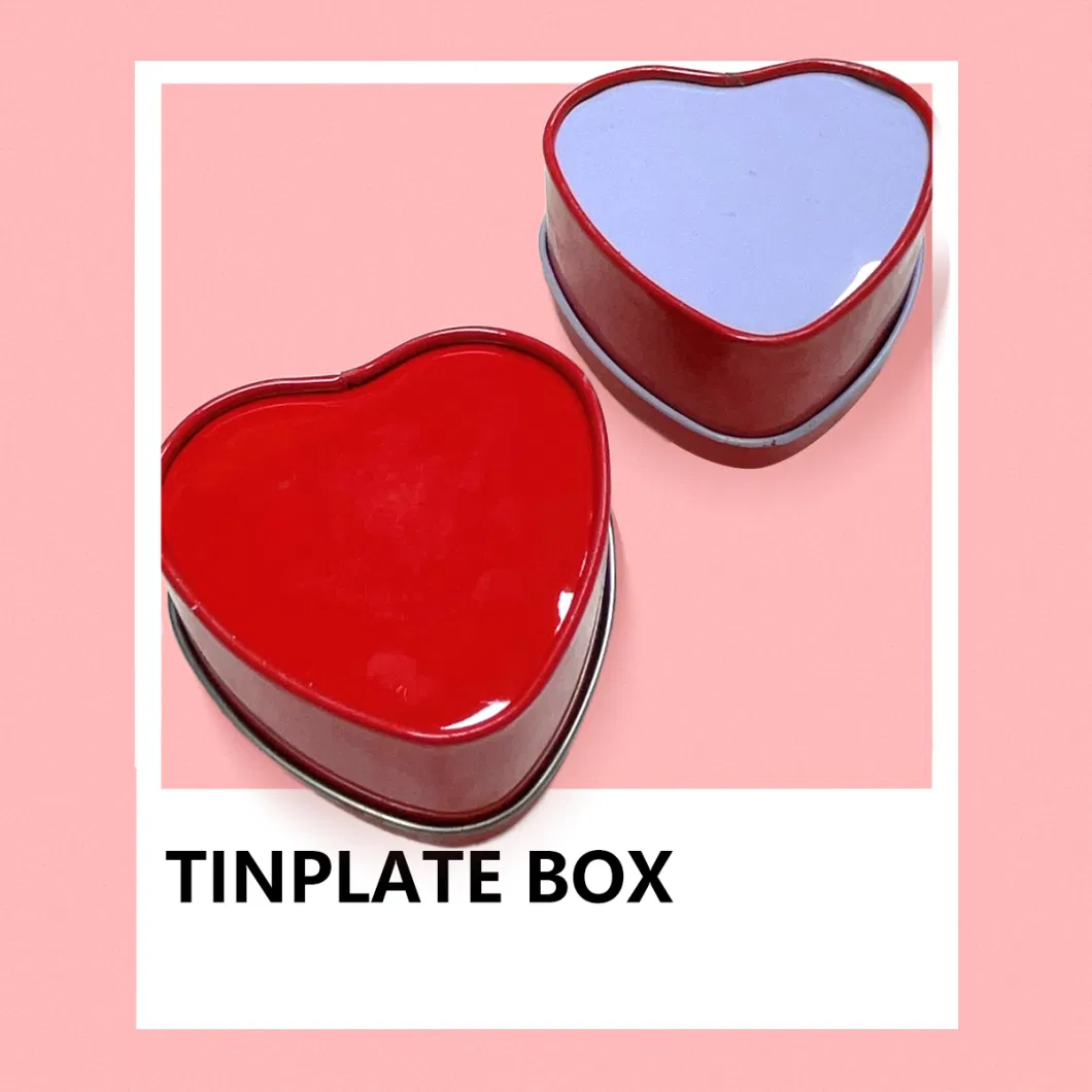 Wholesale Tinplate Heart Candy Box Wedding Candy Empty Box