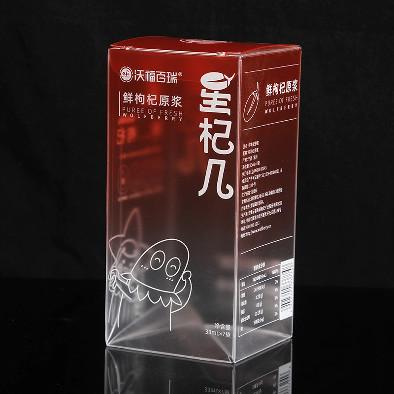 Pet Transparent Tea Box Birthday Wedding Christmas Party High Tall Packaging Box