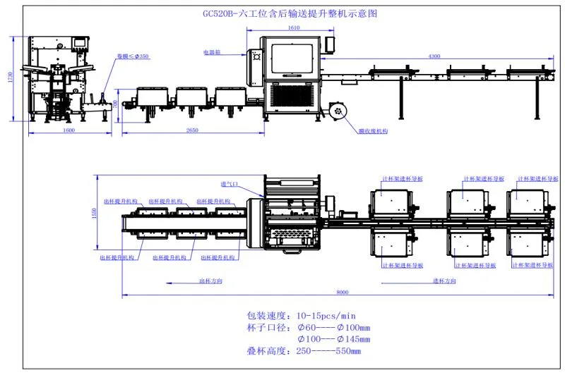 Fully Automatic Injection Yogurt Cup Paper Cup Packing Machine