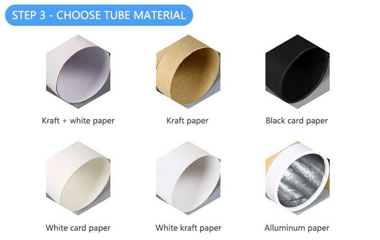 Recycle Biodegredable Kraft Paper Tube Packaging for Tea Calm Cosmetics Packaging