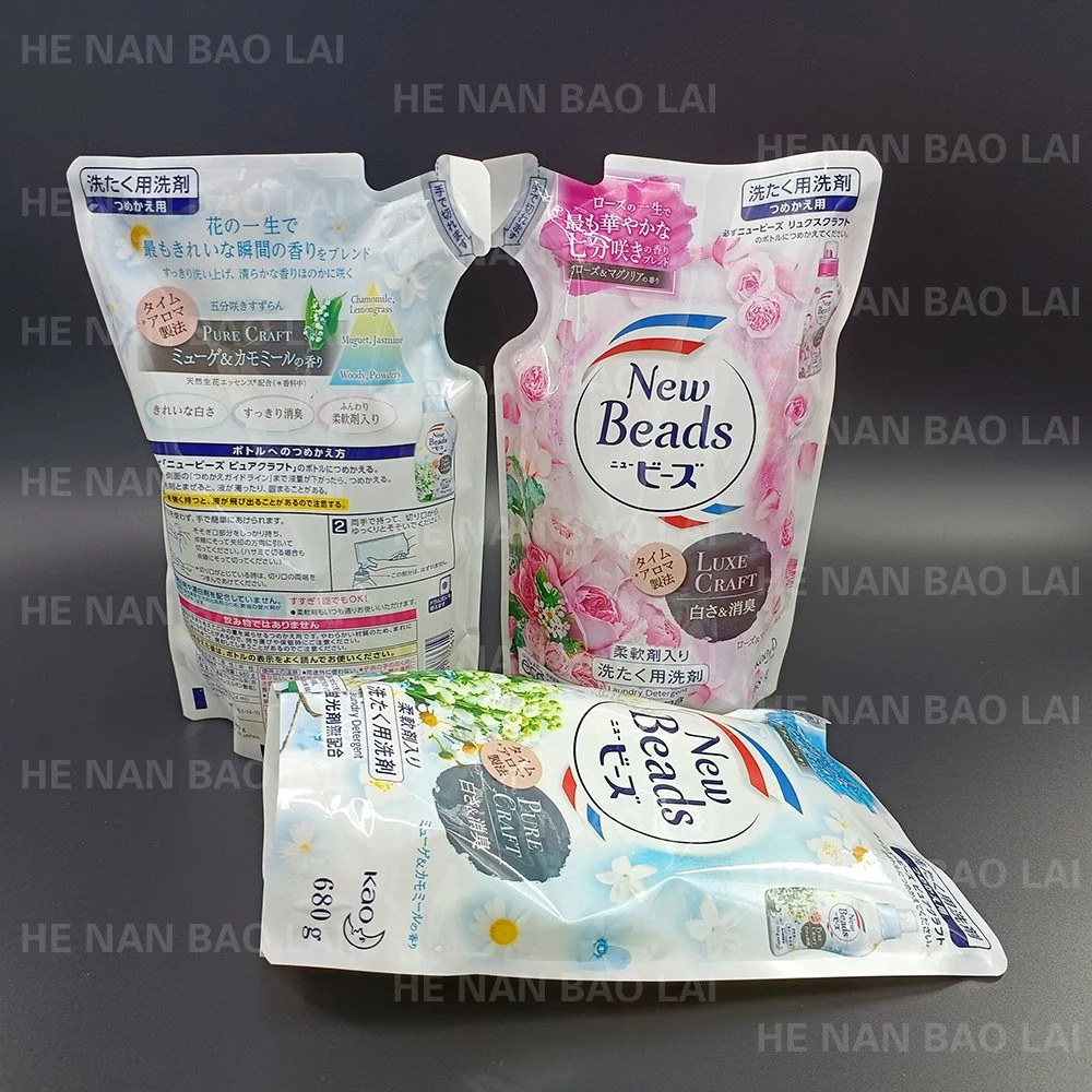 China Plastic Stand up Spout Pouch Bag for Liquid Soap and Shampoo Degradable Bag Stand up Pouch Plastic Packing Spout Pouch