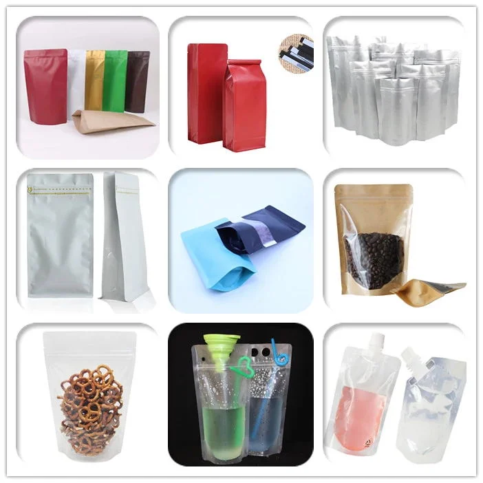 Custom Compostable Recyclable Zipper Lock Small and Medium Size Biodegradable Flat Coffee Tea Food Plastic Bags