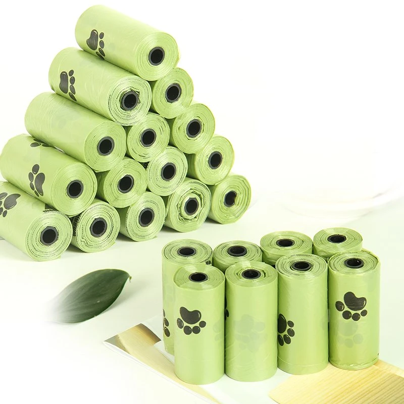 Custom Printed Fully Compostable Eco Friendly Disposable Dog Poop Bag Biodegradable