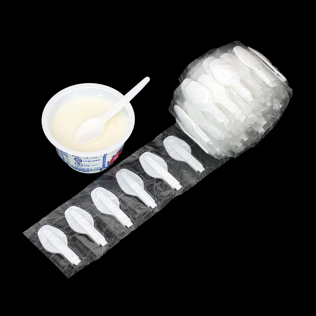 Disposable Folding Plastic Iced Tea Spoons Coffee Spoon Icecream Spoon for Sale