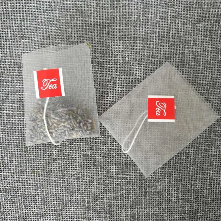 E1001-1 6*8cm High Quality Heat-Seal Nylon Triangle Empty Tea Bags Without Tag