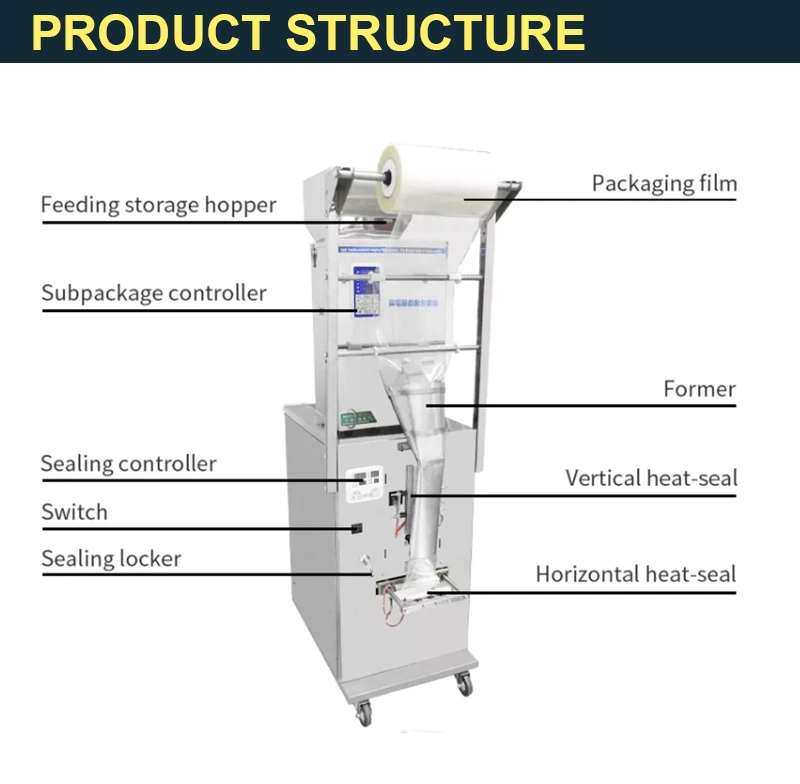 Cheap High Performance Snack Food Granule Packing Machine with Date Coder